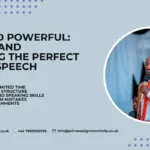 A university student confidently delivering a clear and well-structured 2-minute speech for an academic assignment.