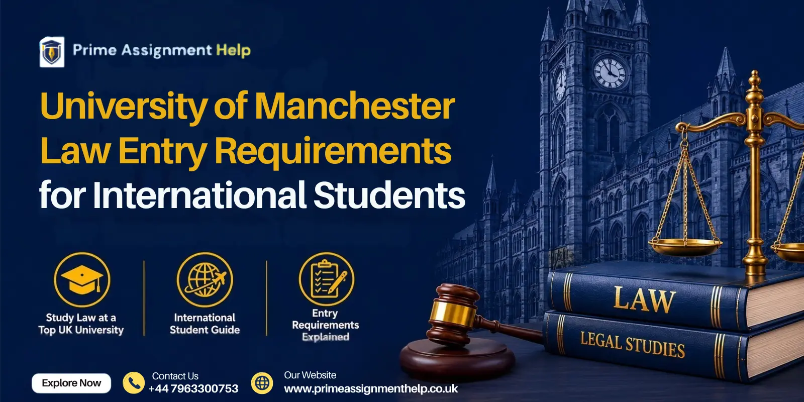 University of Manchester Law Entry Requirements