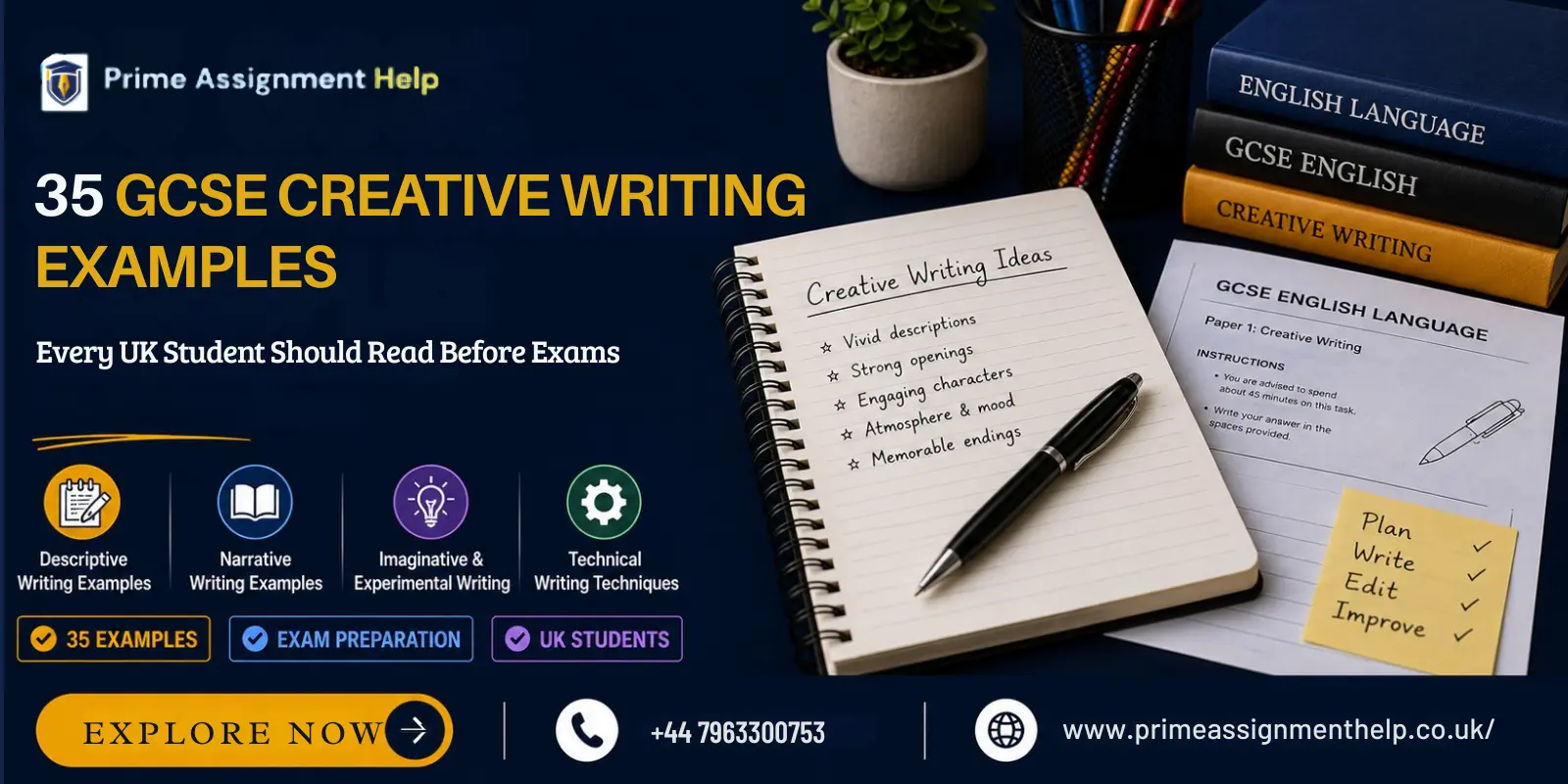 blog banner prime assignmnet (2) GCSE Creative Writing Examples