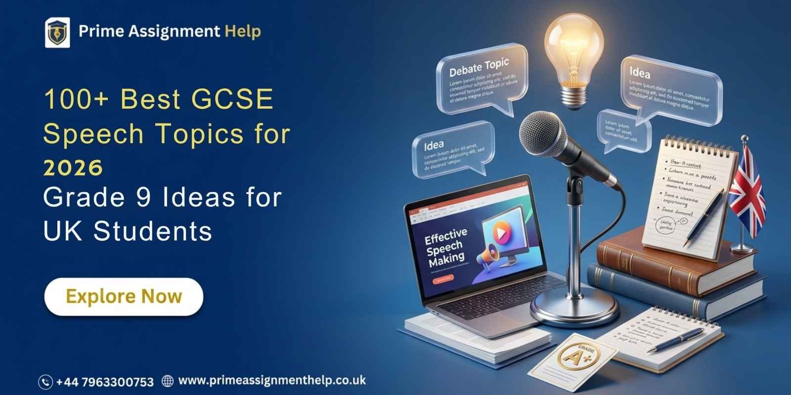 blog banner prime assignmnet (25) gcse speech topics