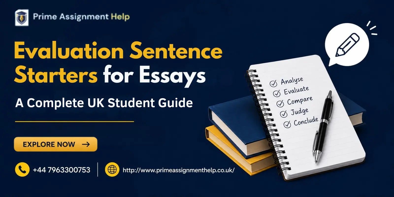 Evaluation Sentence Starters